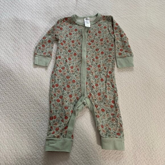 5/$25 Gerber modern moments pretty spring florals footless jammies pjs pajamas - Picture 1 of 6